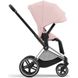 Універсальна коляска 2 в 1 Cybex Priam 4.0 2024 Peach Pink шасі Chrome Black