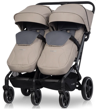 Прогулянкова коляска для двійні Easy-Go Echo 2024 Savana Beige