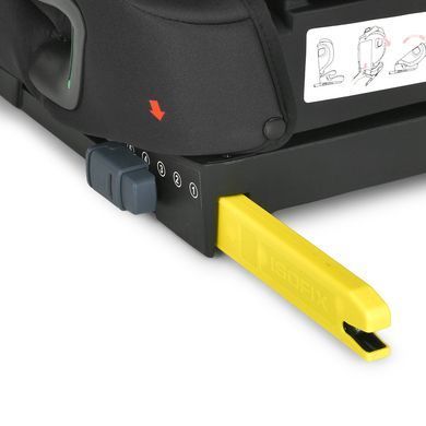 Автокрісло El Camino i-PRO ME 1234 Black з ISOFIX та Top Tether, регулювання спинки, бічний захист, мультипозиційний підголівник