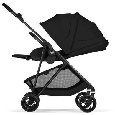 Прогулочная коляска Cybex Melio Carbon Magic Black легкая, реверсивный прогулочный блок новинка 2026