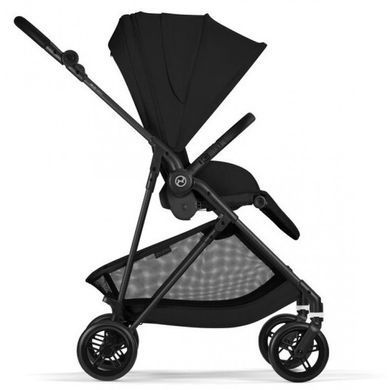Прогулочная коляска Cybex Melio Carbon Magic Black легкая, реверсивный прогулочный блок новинка 2026