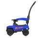 Каталка-толокар Bambi Racer M 4845-4 "Джип" синій з батьківською ручкою, передні фари зі світлом, багажник під сидінням