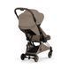 Прогулочная коляска Cybex Coya Style Coconut Brown Rosegold Frame в самолет, стандарт ручной клади IATA, ультракомпактная