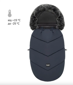 Зимний конверт для новорожденных в коляске Bair Iceberg indigo blue 2025