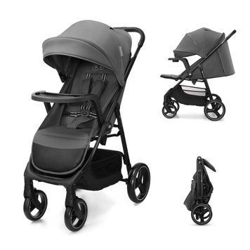 Прогулянкова коляска Kinderkraft Trig 3 Tray Grey (KSTRIG03GRY000T) з підносом, легке складання однією рукою, колеса поворотні з фіксацією, амортизація