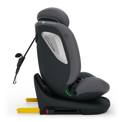 Автокрісло Kinderkraft i-Grow 2 Plus i-Size Grey (KCIGRO02GRYPL00) з поворотною базою EASY SPIN 360&deg;, вкладиш для новонародженого, система AIR FLOW