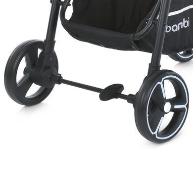 Коляска прогулянкова BAMBI M 4249-2 Black Matt новинка 2025