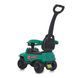 Каталка-толокар Bambi Racer M 4845-5 "Джип" зеленый с отцовской ручкой, передние фары со светом, багажник под сиденьем
