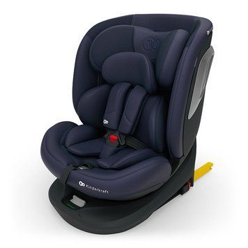 Автокресло Kinderkraft i-Grow 2 Plus i-Size Navy (KCIGRO02NAVPL00) с поворотной базой EASY SPIN 360&deg;, вкладыш для новорожденного, система AIR FLOW