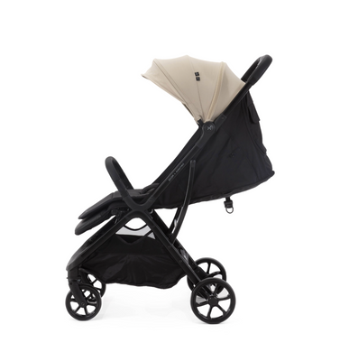 Прогулянкова коляска Adamex Zoom beige з автоматичним складанням, легка, чохол для ніг у комплекті, безступеневе регулювання спинки, бокова вентиляція