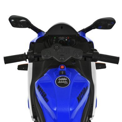 Детский мотоцикл Bambi Racer M 6307EL-4 синий с подсветкой корпуса, светящиеся фары, музыкальные эффекты, MP3, USB разъем, AUX, BLUETOOTH