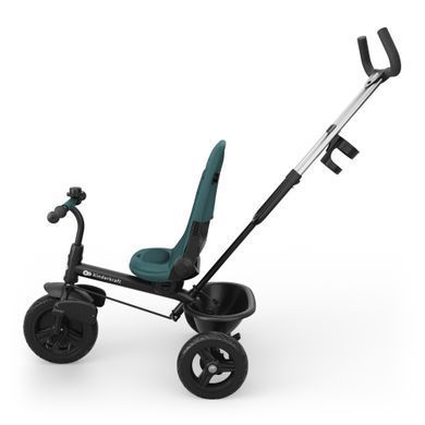 Триколісний велосипед 6в1 Kinderkraft Aston 2 Plus Green (KRASTO02GREPL00) спинка з обертом на 360 і регулюванням нахилу, батьківська ручка, вентиляція AIR FLOW