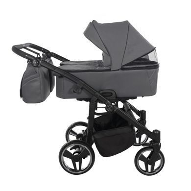 Универсальная коляска 2 в 1 для двойни Junama V3 Duo 02 Graphite