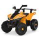 Детский электрический квадроцикл Bambi Racer M 6378EL-7 оранжевый передние фары со светом, MP3, Bluetooth, колеса EVA