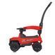 Каталка-толокар Bambi Racer M 4845-3 "Джип" красный с отцовской ручкой, передние фары со светом, багажник под сиденьем