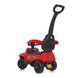 Каталка-толокар Bambi Racer M 4845-3 "Джип" красный с отцовской ручкой, передние фары со светом, багажник под сиденьем