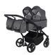 Универсальная коляска 2 в 1 для двойни Junama V3 Duo 02 Graphite