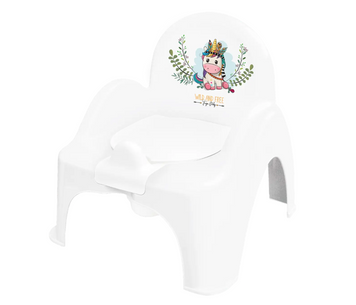 Горщик-стілець дитячий з музикою Tega Baby WILD&FREE UNICORN white green