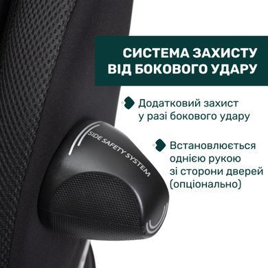 Автокрісло Chicco EverOne i-Size Black 3 рівні нахилу сидіння, регулювання підголівника, Isofix та опорна ніжка