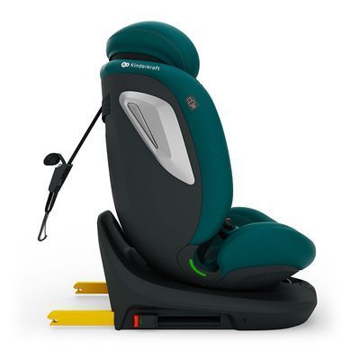 Автокрісло Kinderkraft i-Grow 2 Plus i-Size Green (KCIGRO02GREPL00) з поворотною базою EASY SPIN 360&deg;, вкладиш для новонародженого, система AIR FLOW
