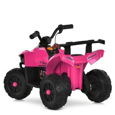 Детский электрический квадроцикл Bambi Racer M 6378EL-8 розовый передние фары со светом, MP3, Bluetooth, колеса EVA