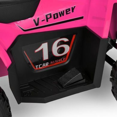 Детский электрический квадроцикл Bambi Racer M 6378EL-8 розовый передние фары со светом, MP3, Bluetooth, колеса EVA