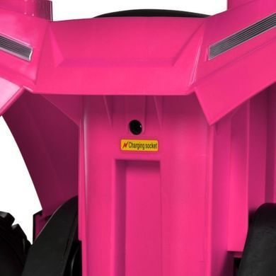 Детский электрический квадроцикл Bambi Racer M 6378EL-8 розовый передние фары со светом, MP3, Bluetooth, колеса EVA