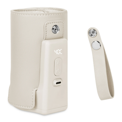 Подогреватель для детской бутылочки Lionelo THERMUP GO PLUS BEIGE CALM 5 режимов температуры, блок питания USB-C, компактный, защита от перегрева