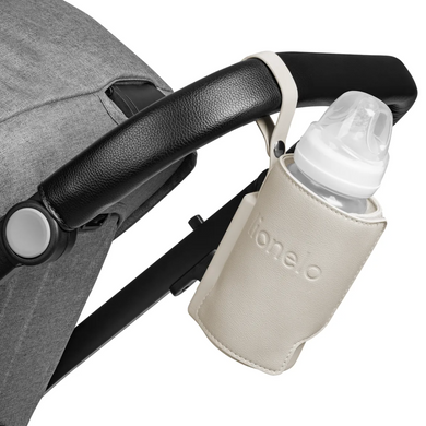 Подогреватель для детской бутылочки Lionelo THERMUP GO PLUS BEIGE CALM 5 режимов температуры, блок питания USB-C, компактный, защита от перегрева
