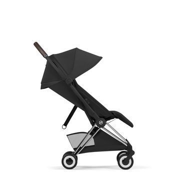 Прогулочная коляска Cybex Coya Style Sepia Black Chrome Frame в самолет, стандарт ручной клади IATA, ультракомпактная