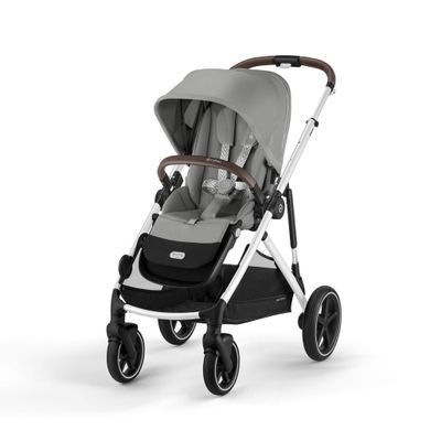 Универсальная коляска 2 в 1 для двойни или погоды Cybex Gazelle S SLV Stone Grey 2025