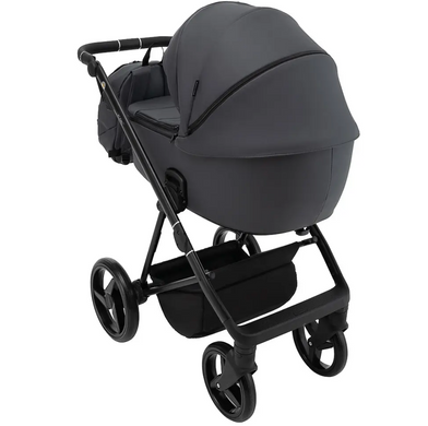 Коляска 2 в 1 графит Adamex Blanc Eco SA-5
