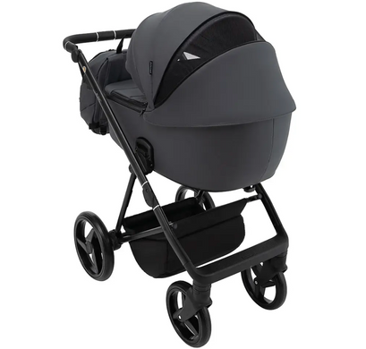 Коляска 2 в 1 графит Adamex Blanc Eco SA-5