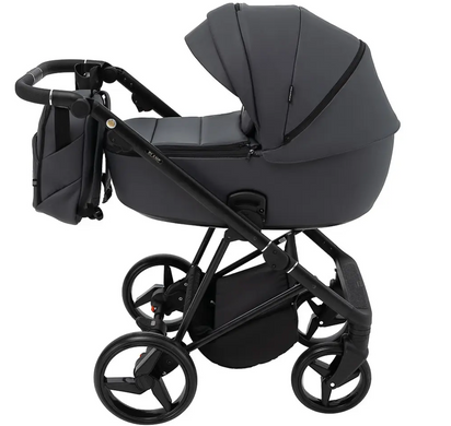 Коляска 2 в 1 графит Adamex Blanc Eco SA-5