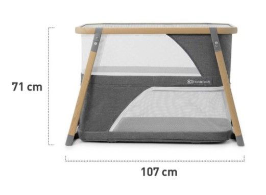 Ліжко-манеж 4 в 1 Kinderkraft Sofi (KKLSOFIGRY0000)