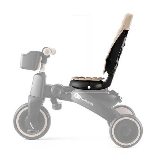 Трехколесный детский велосипед 5в1 Kinderkraft Jazz 2 Beige