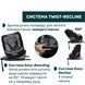 Автокрісло Chicco EverOne i-Size Black 3 рівні нахилу сидіння, регулювання підголівника, Isofix та опорна ніжка