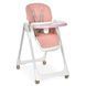 Стільчик для годування BAMBI M 5673 Pink зі знімним чохлом з екошкіри, 3 положення спинки, регулювання глибини столика