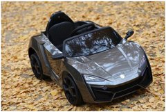 Детский электромобиль Lukan Hypersport (2 мотора по 35W, MP3) Baby Tilly T-7623 EVA Черный