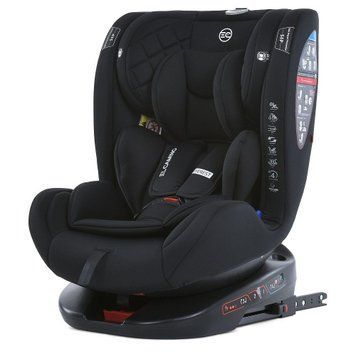 Автокресло El Camino Everest ME 1114 Black ISOFIX, Top Tether и вкладыш для новорожденных
