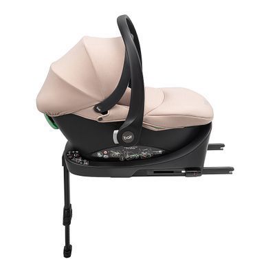 Автокресло Bair Orbit with Base i-size ORB-03 Beige с вращающейся базой ISOFIX, вкладыш для новорожденных, съемный текстиль