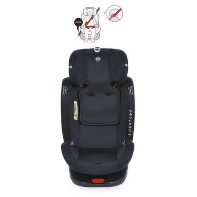 Автокресло El Camino Everest ME 1114 Black ISOFIX, Top Tether и вкладыш для новорожденных
