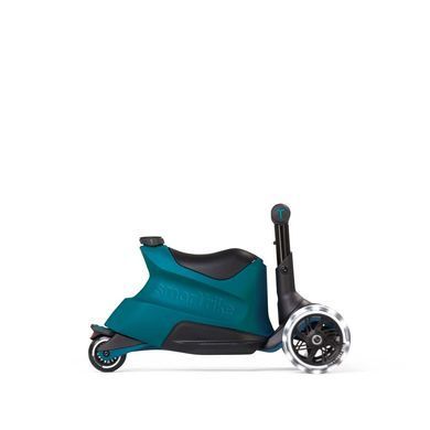 Самокат-трансформер для детей 4в1 smarTrike Xtend Ride-on Teal с родительской ручкой, большие колеса со светодиодной подсветкой, система Xtend