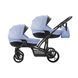 Універсальна коляска 2в1 для двійні Bebetto B 42 New 02 синя