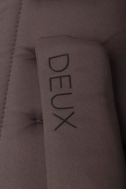 Прогулочная коляска для двойни Cavoe Deux Chocolate с автоматической сборкой, компактные размеры, амортизация на всех колесах