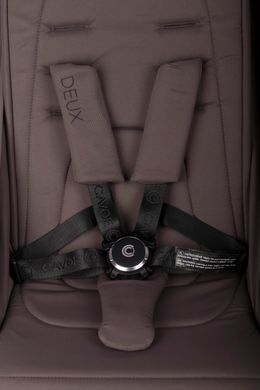 Прогулочная коляска для двойни Cavoe Deux Chocolate с автоматической сборкой, компактные размеры, амортизация на всех колесах