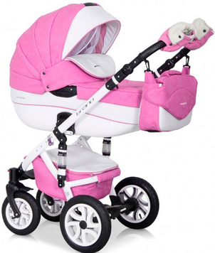 Універсальна коляска 2 в 1 Riko Brano Ecco 18 Baby Pink