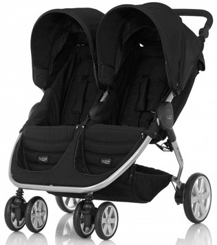 Коляска для двійні BRITAX-ROMER B-AGILE DOUBLE Cosmos Black