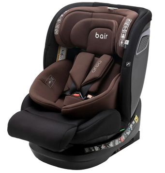 Автокрісло Bair Oreo 360 i-size BO-06 Choco-black Isofix, поворотний механізм на 360, регулювання підголівника