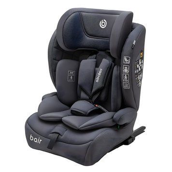 Автокрісло Bair Slider i-size Isofix BS-02 graphite midnight з ременем Top Tether, бічний захист, анатомічний вкладиш SPS